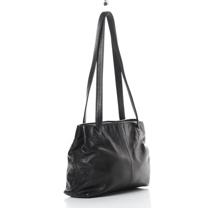 Chanel Lambskin CC Tote Black 3 of 14