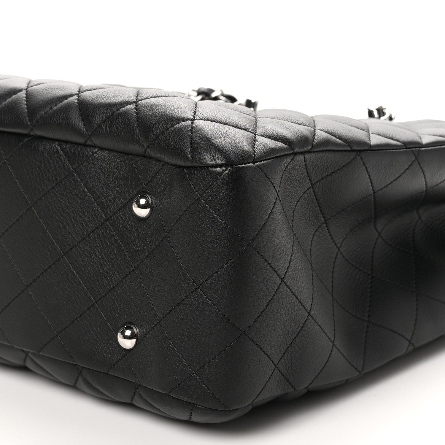Chanel Calfskin Quilted Large Classic Shopping Tote Black 10 of 10