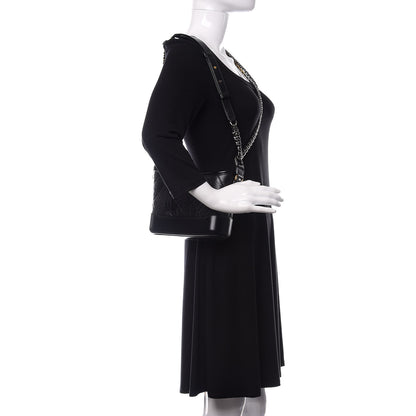 Chanel Aged Calfskin Quilted Small Gabrielle Hobo Black 2 of 11