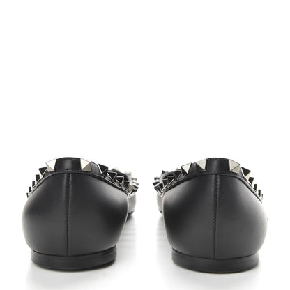 Valentino Garavani Nappa Rockstud Ballerina Flats 39.5 Black 5 of 10