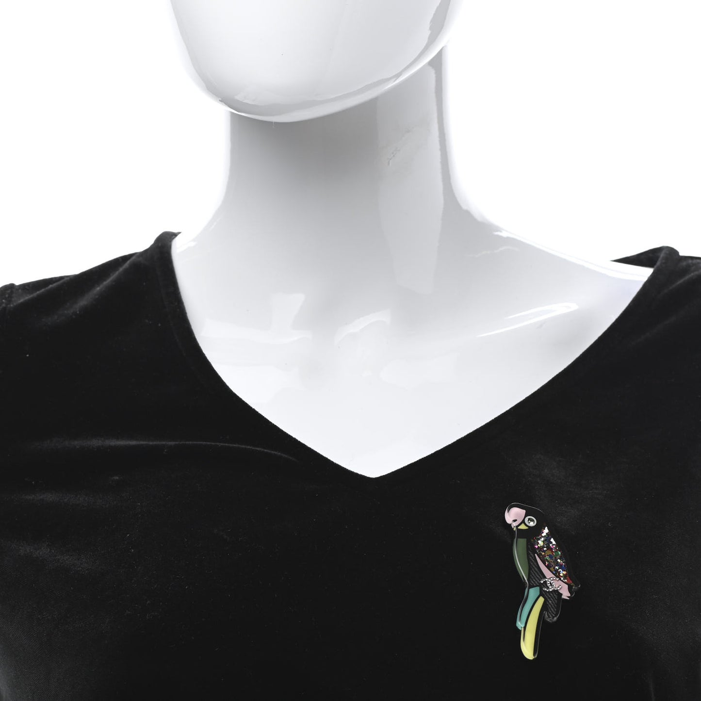 Resin Parrot CC Brooch Multicolor