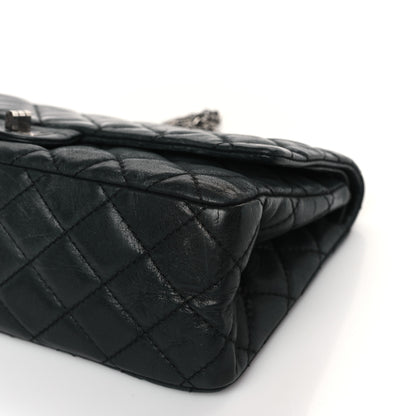 Chanel Iridescent Calfskin Quilted 2.55 Reissue 226 Flap Dark Grey 9 of 11