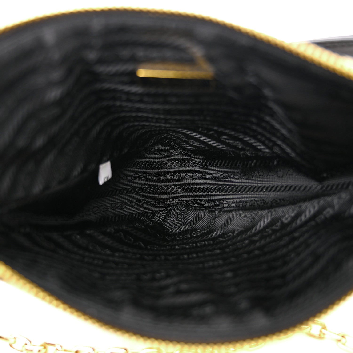 Prada Jacquard Triangolo Symbole Embroidered Mini Triangle Bag Black Corda 5 of 10