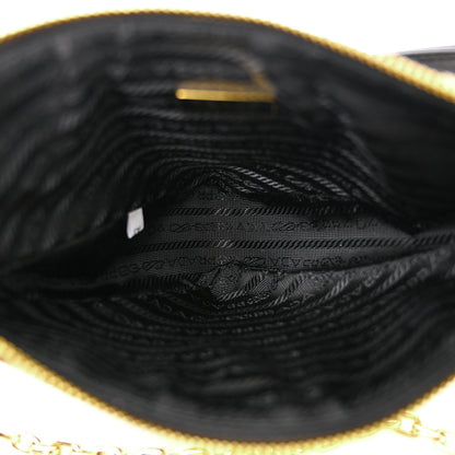 Prada Jacquard Triangolo Symbole Embroidered Mini Triangle Bag Black Corda 5 of 10