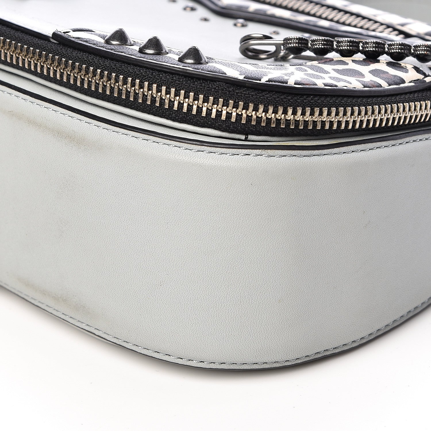 Marc Jacobs Calfskin Embellished Animal Mashup Saddle Bag Frost Multi 11 of 12