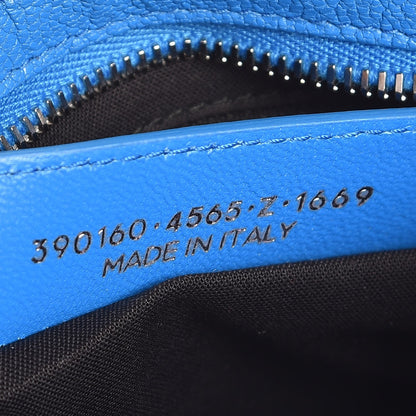 Balenciaga Chevre Silver Metallic Edge Hardware Mini City Bleu Ceylon 7 of 7