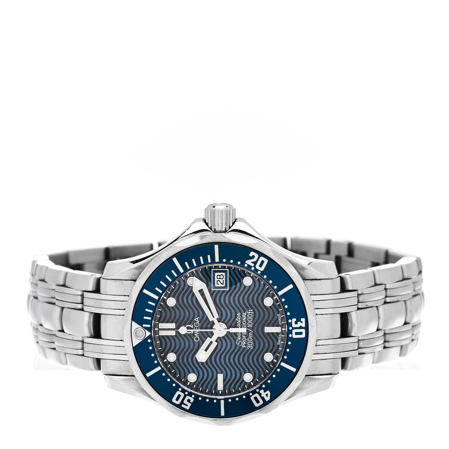 Omega Stainless Steel 28mm Seamaster Diver 300M Automatic Watch Blue 2583.80.00 2 of 4