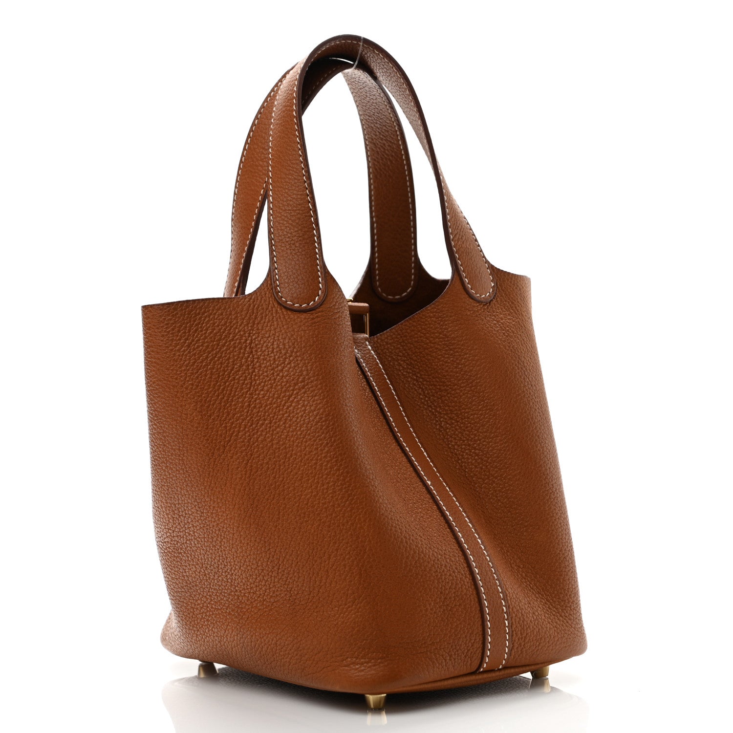Hermes Barenia Faubourg Picotin Lock 18 PM Fauve 3 of 14