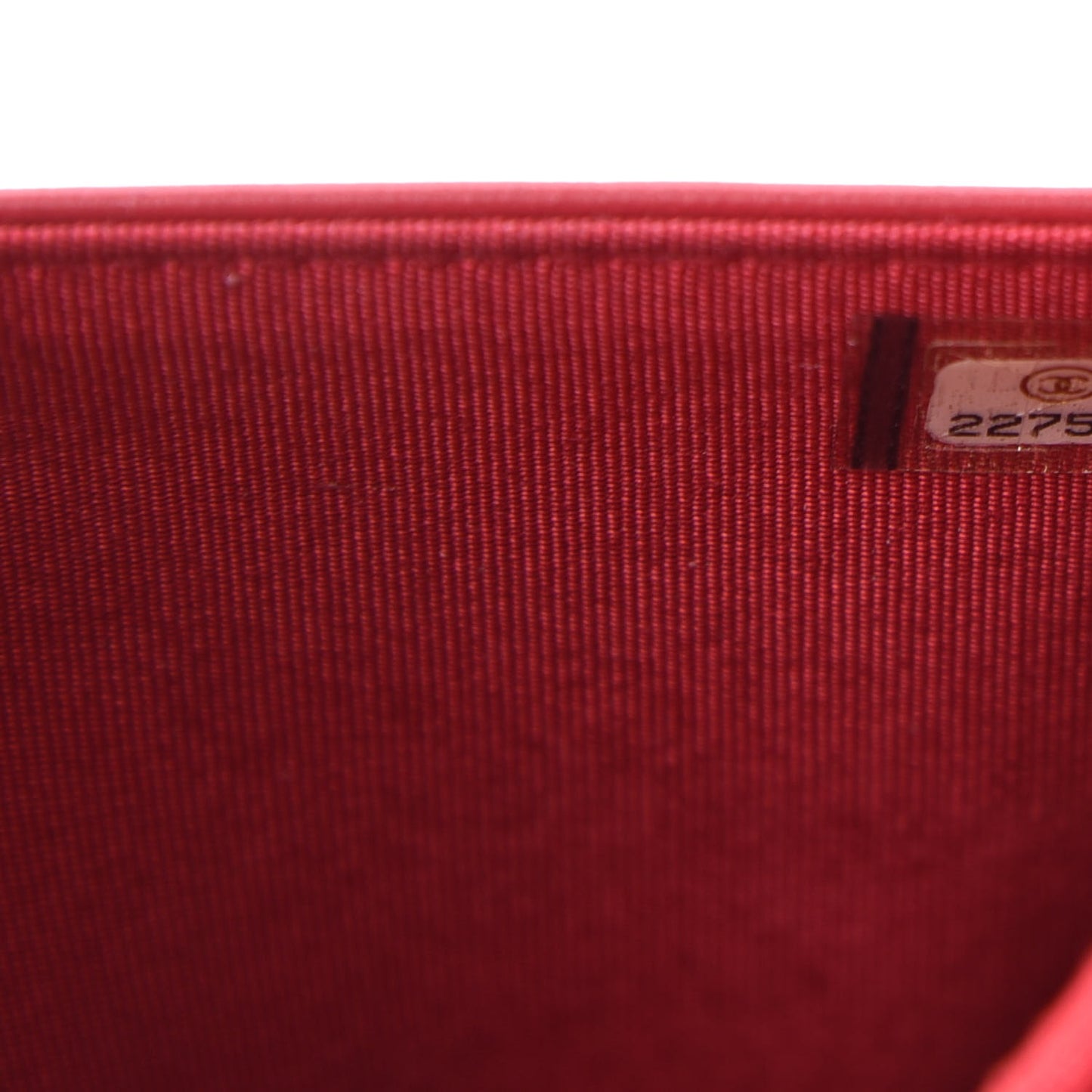 Caviar Quilted Diamond CC Wallet On Chain WOC Red
