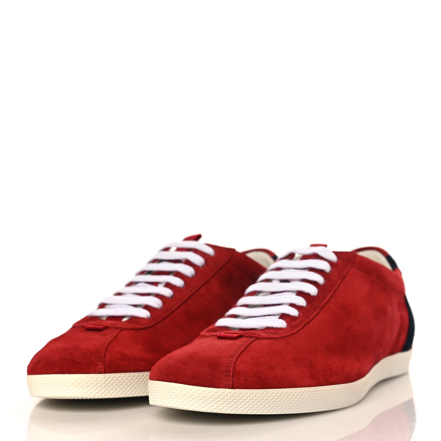Gucci Suede Mens Softy Tek Sneakers 8 Red 3 of 8
