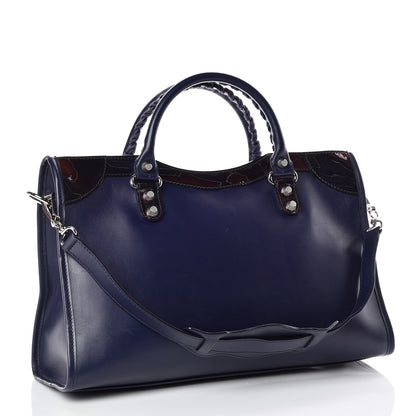 Balenciaga Smooth Calfskin Metallic Patent Giant 12 Silver Hardware City Ultraviolet 3 of 14