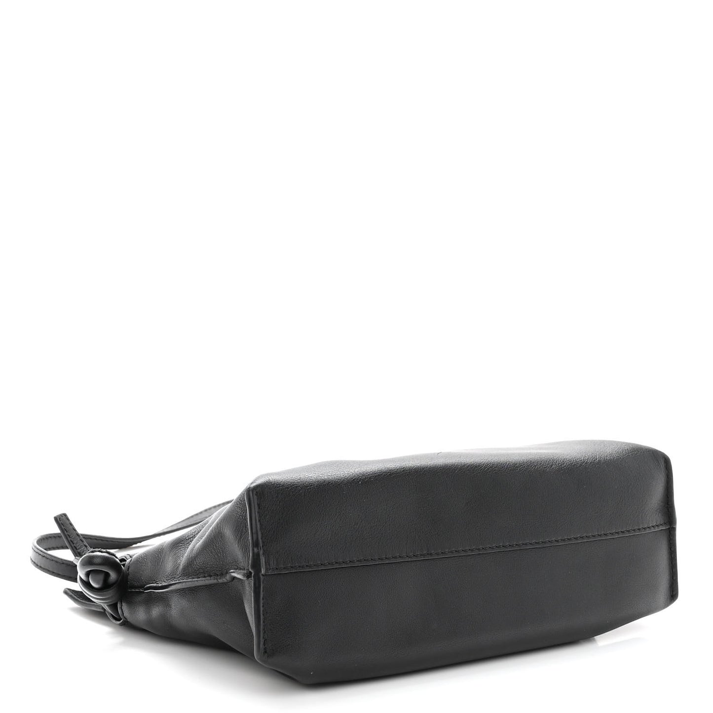 Calfskin Mini Flamenco Knot Clutch Black