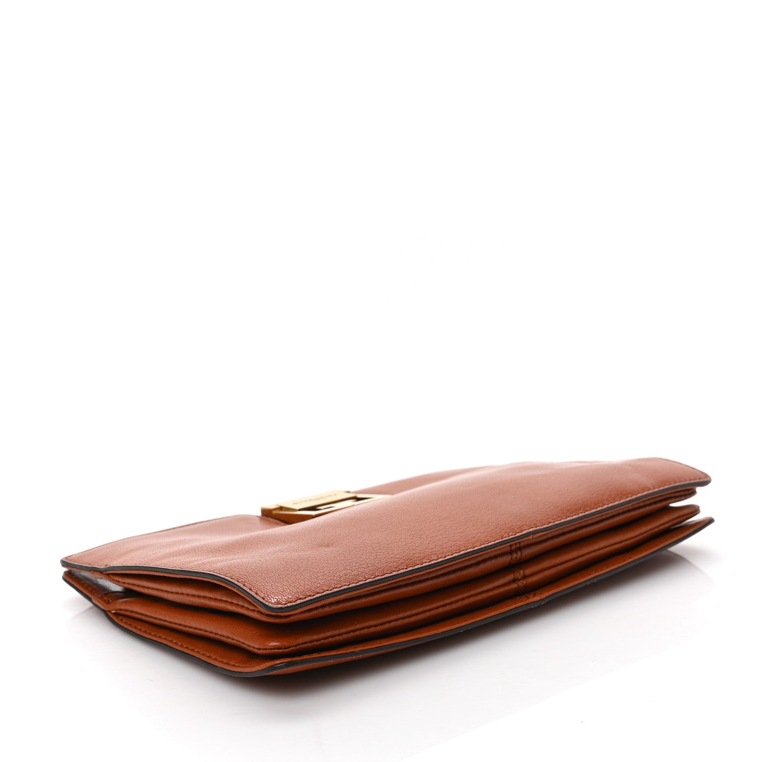 Givenchy Goatskin GV3 Frame Clutch Chestnut 4 of 8