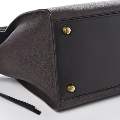 Celine Goatskin Smooth Calfskin Small Ring Bag Dark Taupe 10 of 13