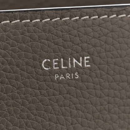 Celine Drummed Calfskin Micro Luggage Souris 6 of 12