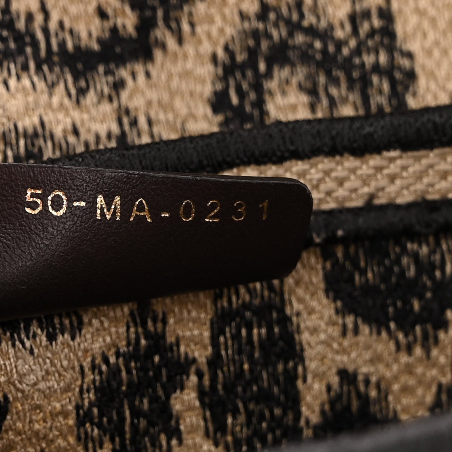 Canvas Mizza Embroidered Saddle Bag Beige Multicolor