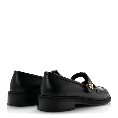 Chanel Calfskin CC Turnlock Moccasin Loafers 39 Black 5 of 10