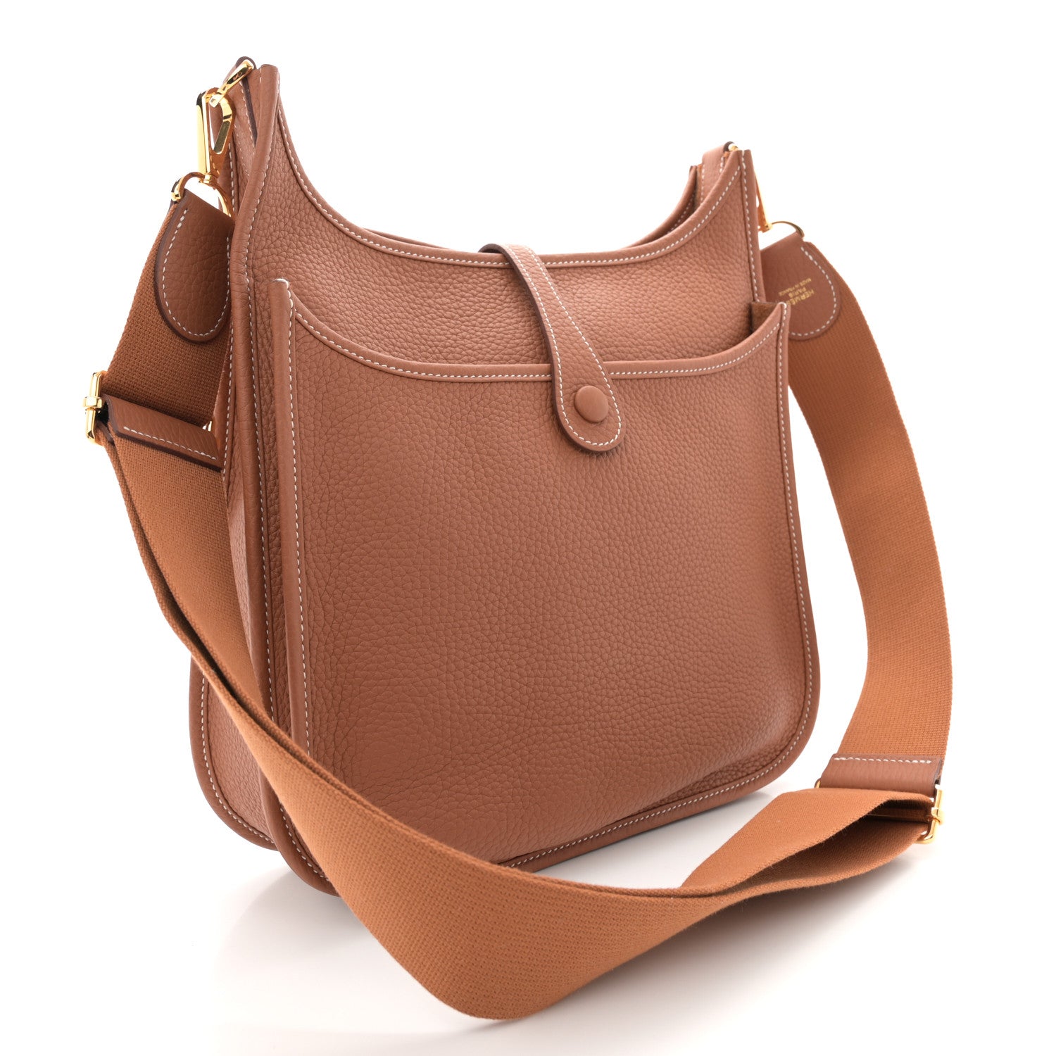 Hermes Taurillon Clemence Evelyne III PM Gold 3 of 12