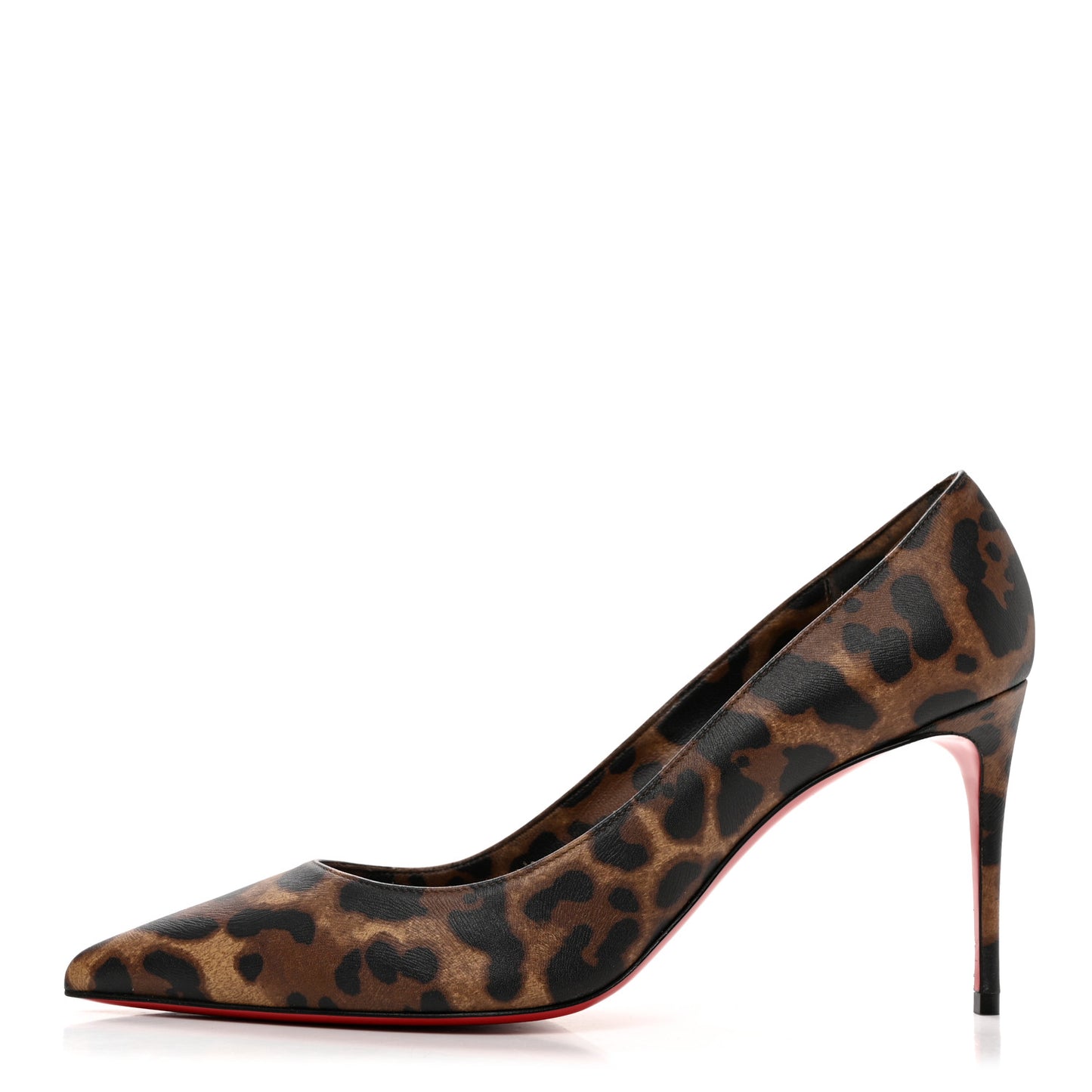 Calfskin Leopard Kate 85 Pumps 40.5 Brown