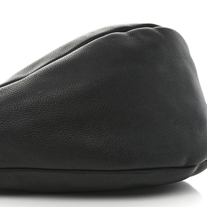 The Row Grained Calfskin Large Slouchy Banana Bag Black 9 of 14