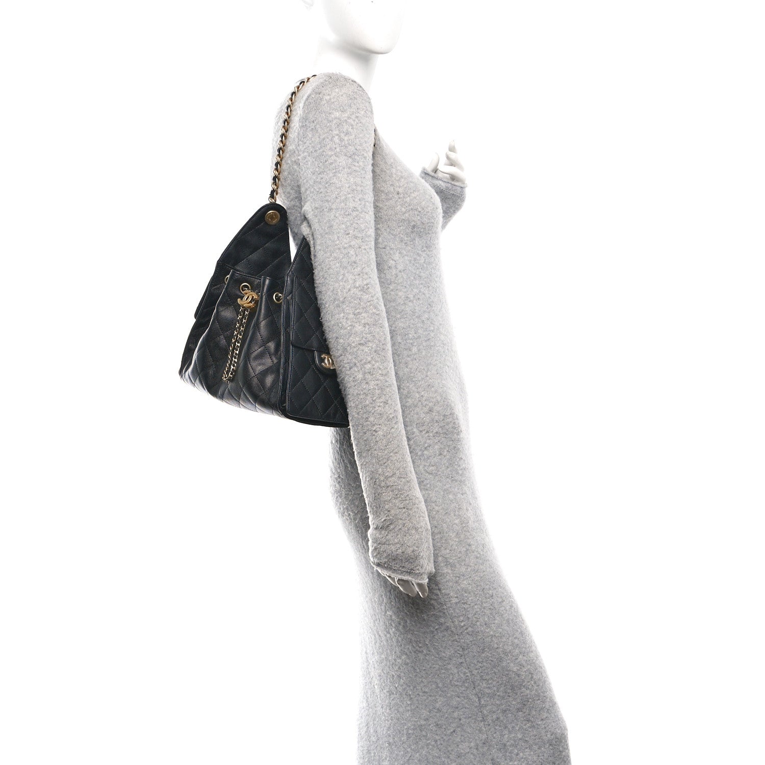 Chanel Caviar Quilted Small Chanel 25 Handbag Black 2 of 11