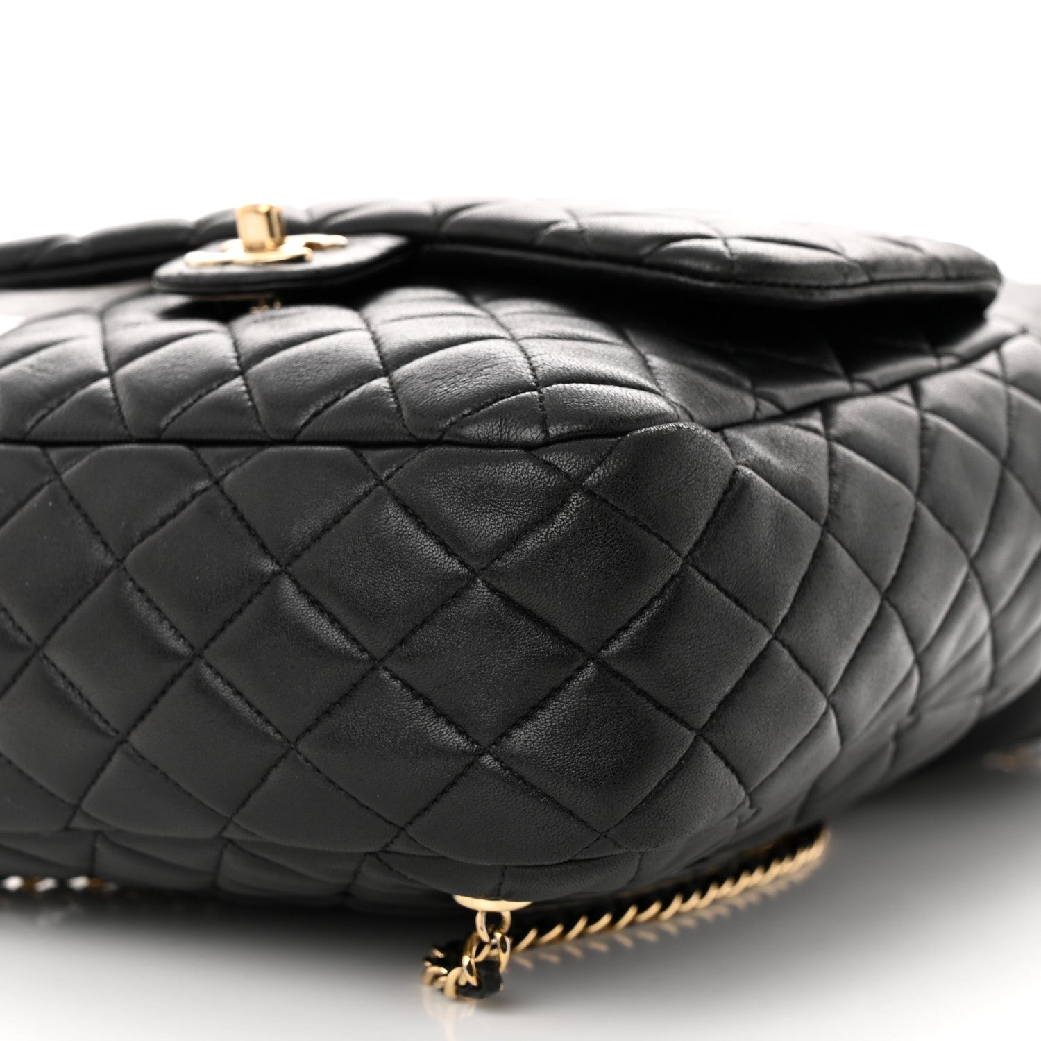 Chanel Lambskin Quilted Large In Seoul Backpack Black 10 of 11