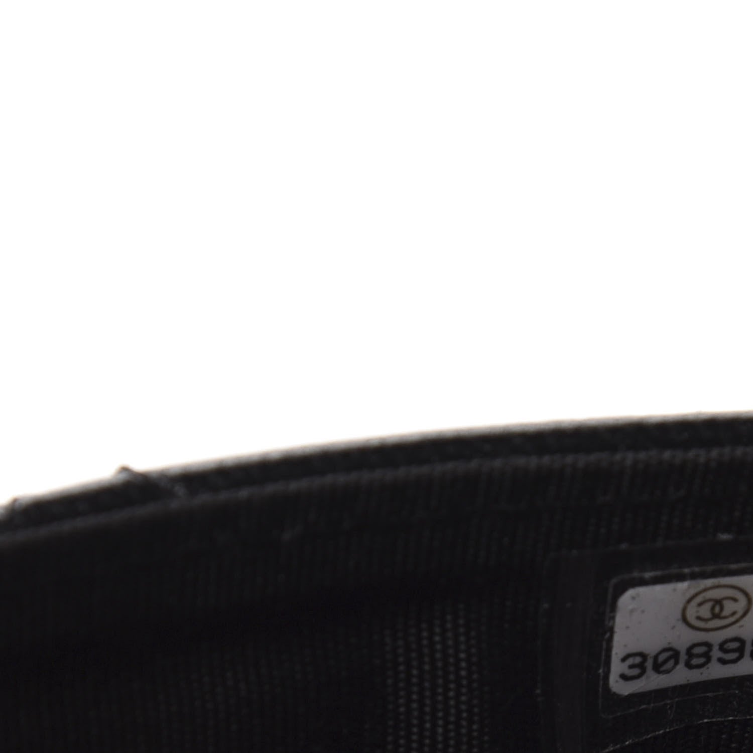 Chanel Shiny Goatskin Quilted 19 Card Holder Black 8 of 9