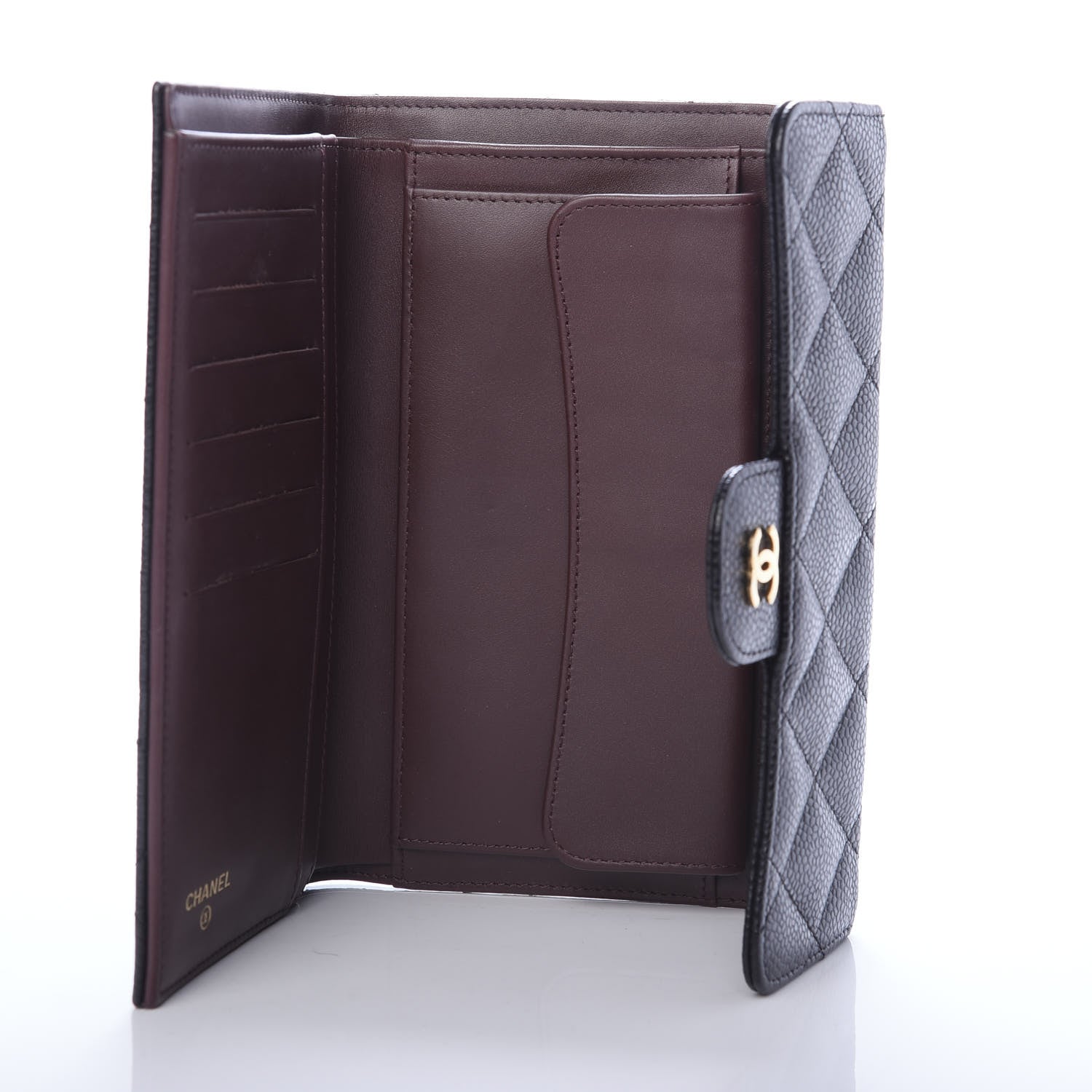 Chanel Caviar Quilted Large Flap Wallet Black 5 of 8