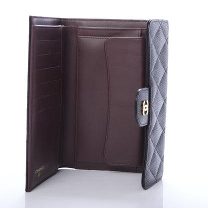 Chanel Caviar Quilted Large Flap Wallet Black 5 of 8
