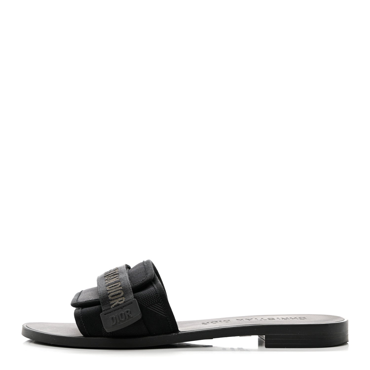 Christian Dior Technical Stretch Fabric Camouflage Dio(r)evolution Slide Sandals 40 Black Military 1 of 9