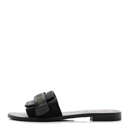 Christian Dior Technical Stretch Fabric Camouflage Dio(r)evolution Slide Sandals 40 Black Military 1 of 9