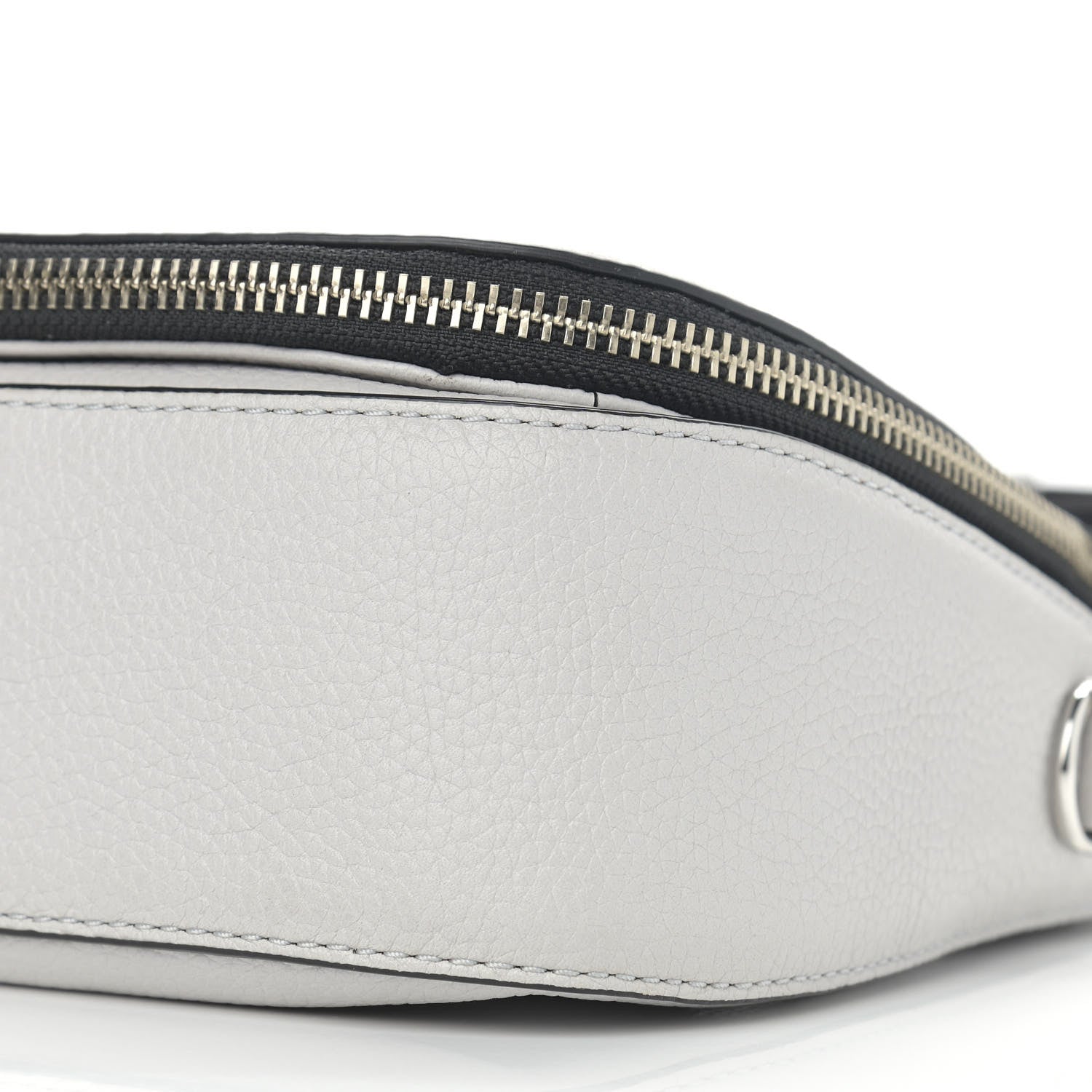 Marc Jacobs Pebbled Calfskin Recruit Nomad Crossbody Rock Gray 11 of 12
