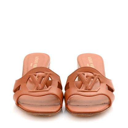 Louis Vuitton Calfskin LV Isola Mules 37 Cognac 3 of 9