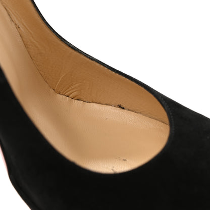 Christian Louboutin Suede Pigalle Plato 120 Pumps 39 Black 8 of 9