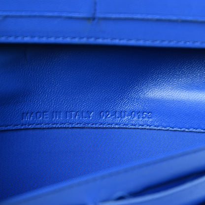 Christian Dior Lambskin Cannage Rendezvous Wallet Blue 7 of 12