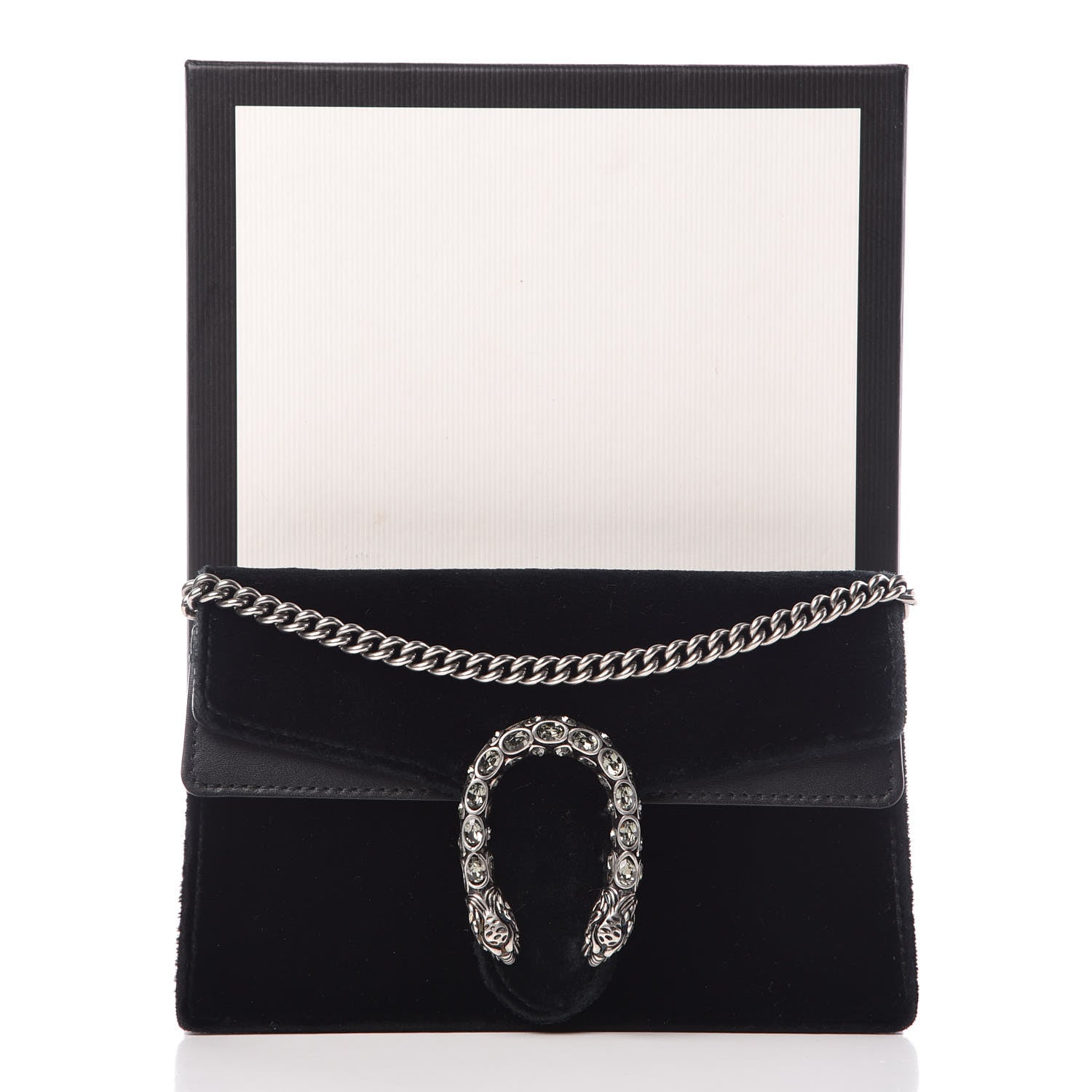 Gucci Velvet Super Mini Dionysus Shoulder Bag Black 17 of 17