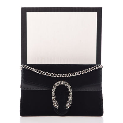 Gucci Velvet Super Mini Dionysus Shoulder Bag Black 17 of 17