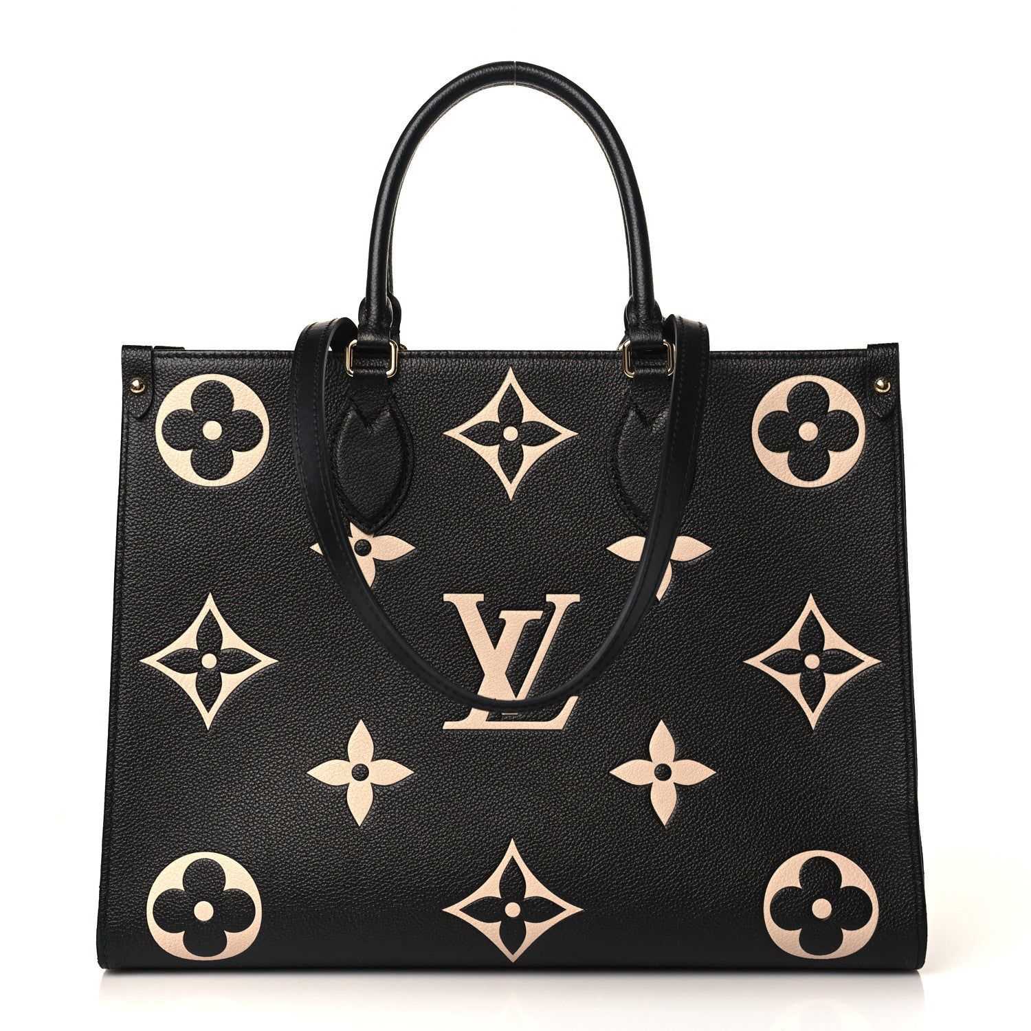 Louis Vuitton Empreinte Monogram Giant Onthego MM Black Beige 1 of 9