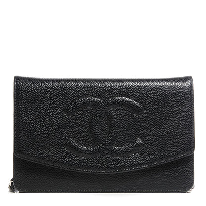 Chanel Caviar Timeless CC Wallet on Chain WOC Black 1 of 8