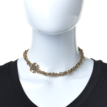 Chanel Chain CC Short Necklace Gold 2 of 6