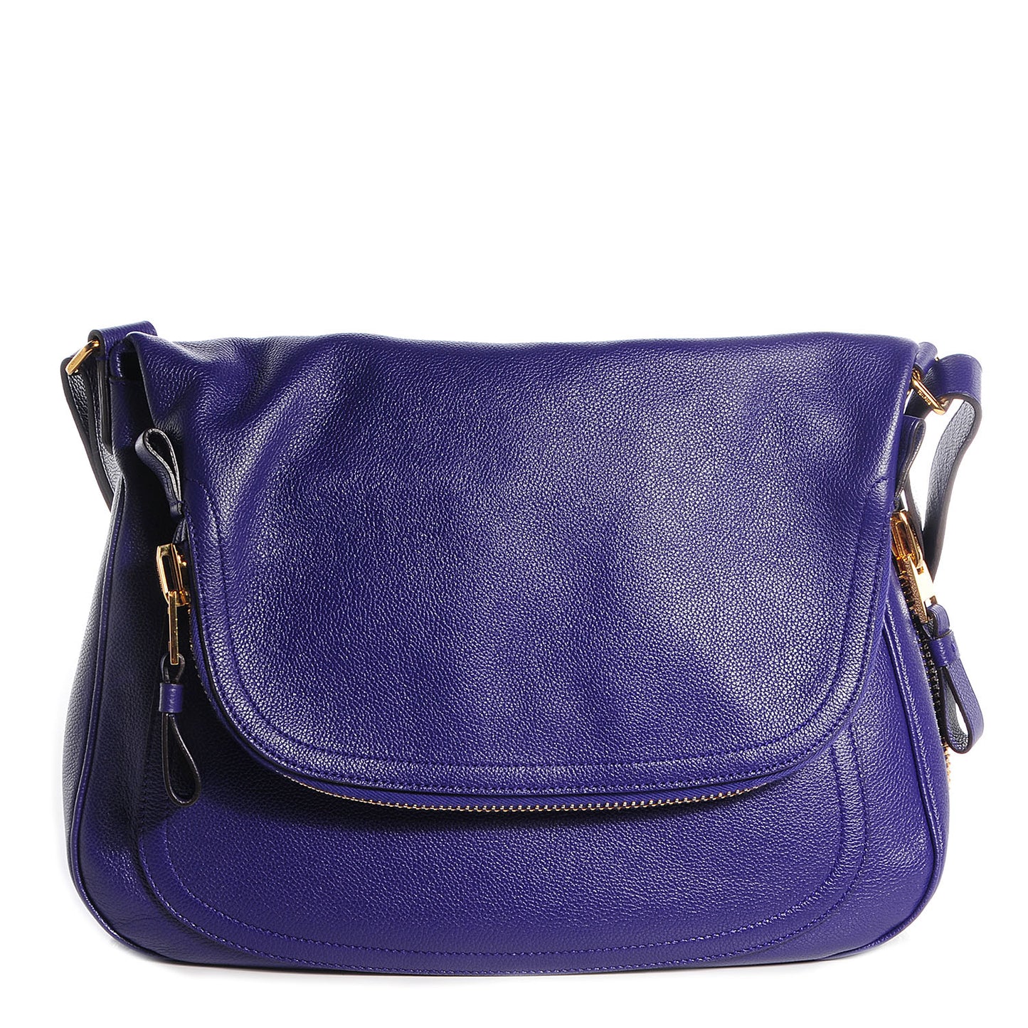 Pebbled Calfskin Large Jennifer Purple