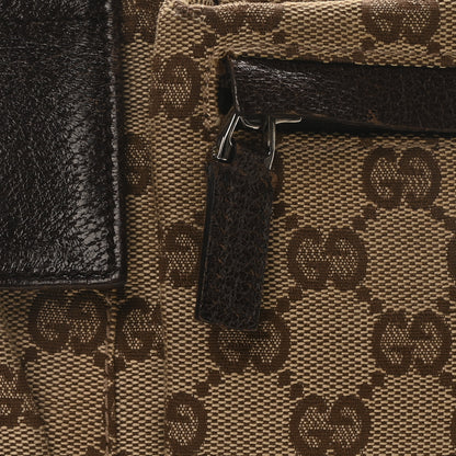 Gucci GG Monogram Double Pocket Belt Bag Dark Brown 8 of 10