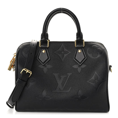 Louis Vuitton Empreinte Monogram Giant Speedy Bandouliere 25 Black 1 of 10