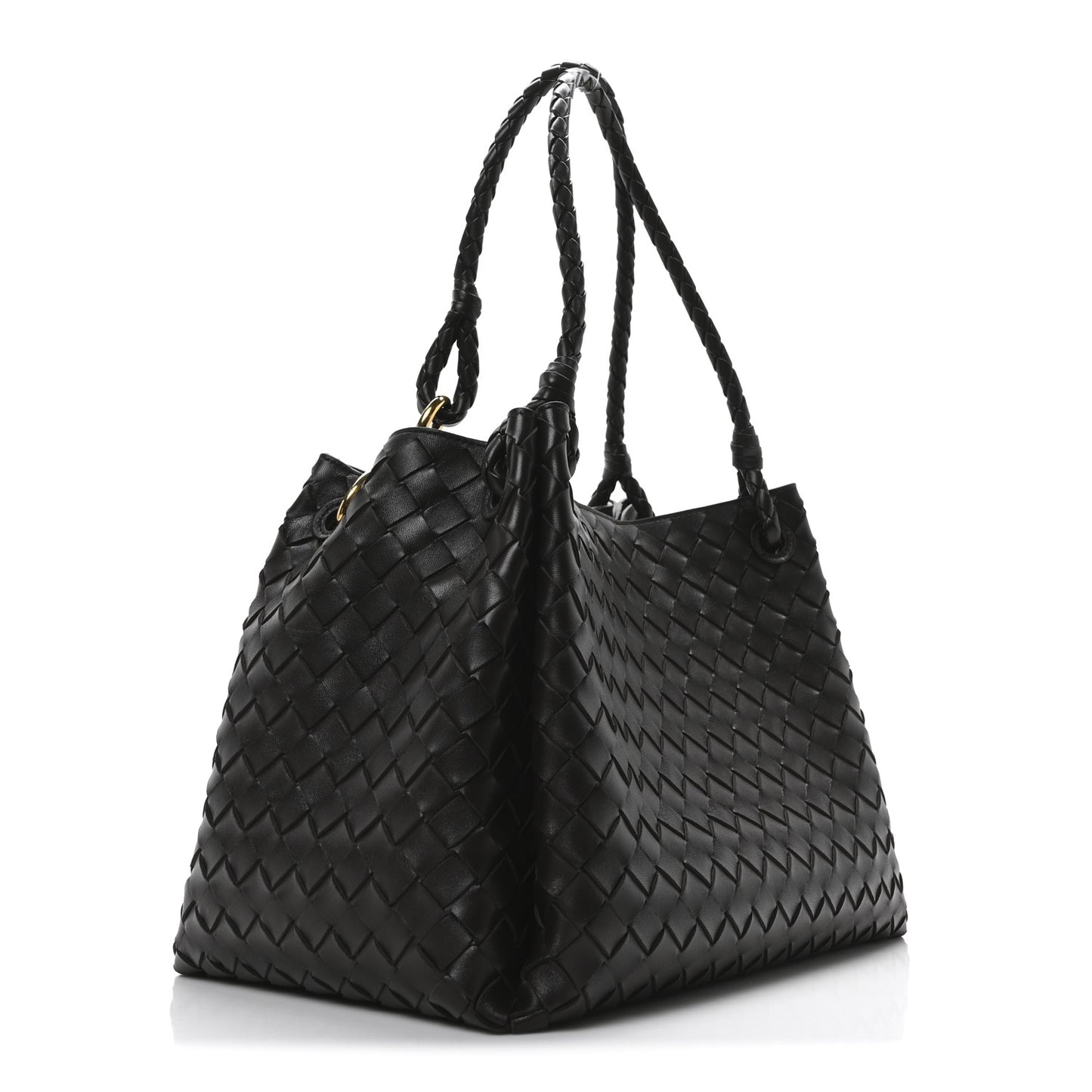 Nappa Intrecciato Large Andiamo Parachute Shoulder Bag Fondant