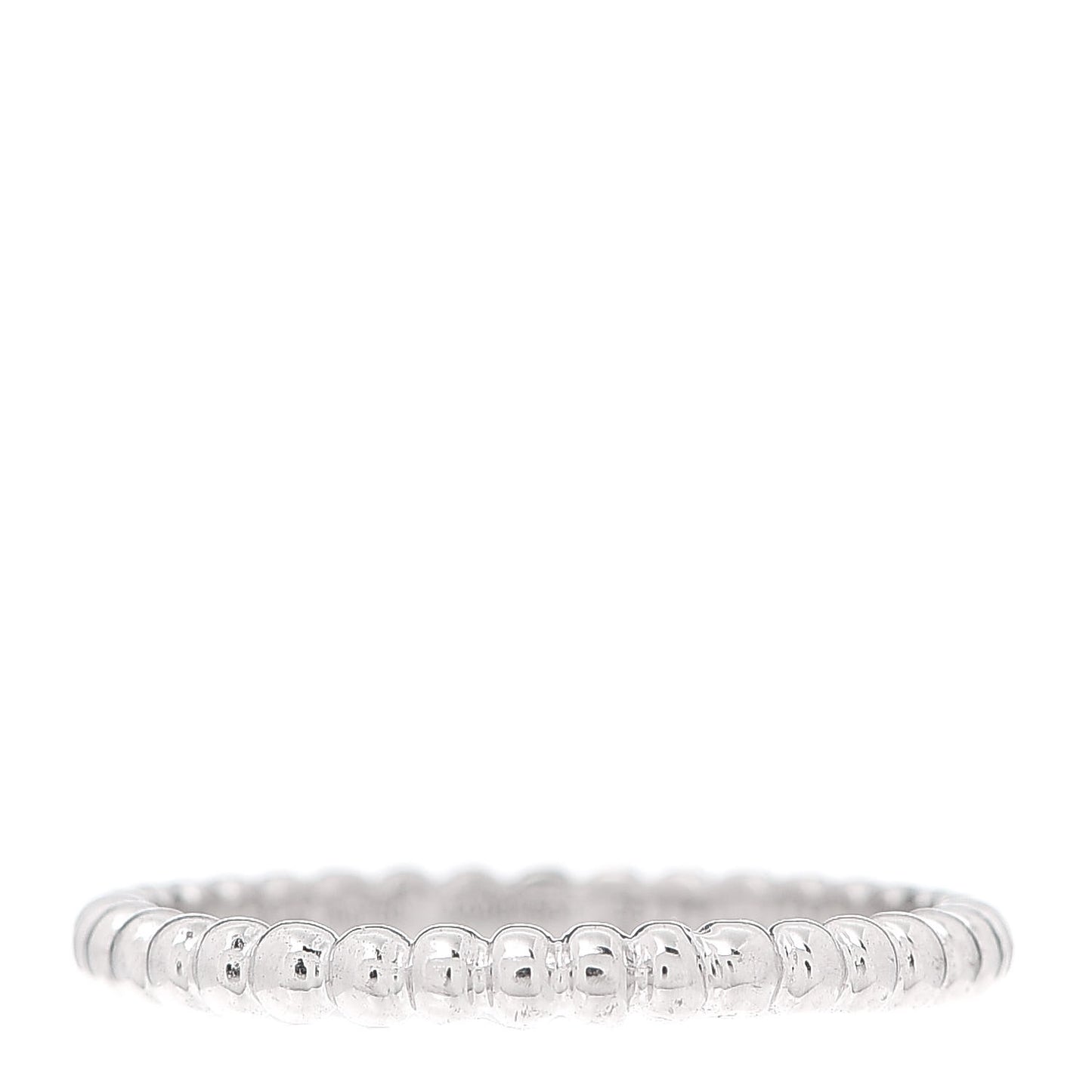 18K White Gold Small Perlee Ring 55 7.25