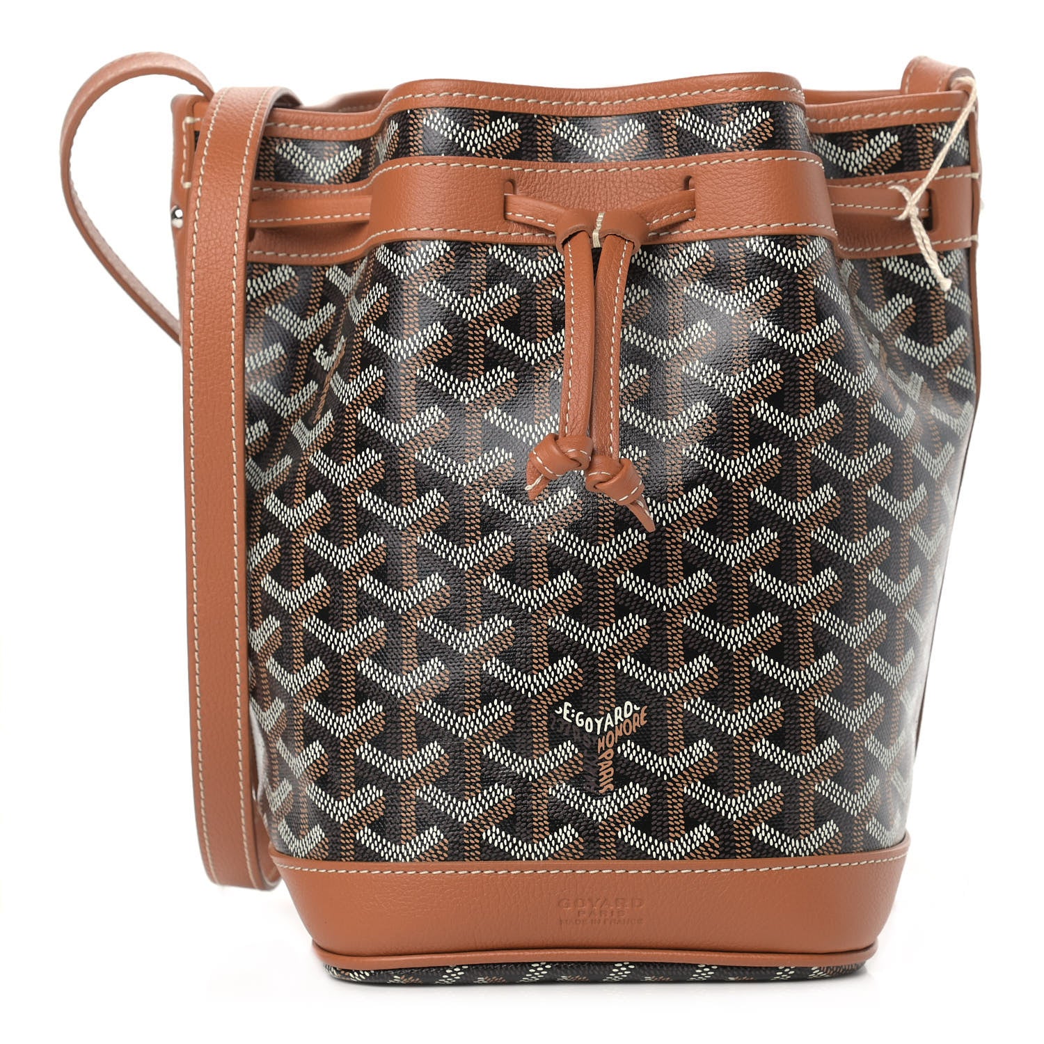 Goyard Goyardine Petit Flot Bucket Bag PM Black Gold 1 of 8