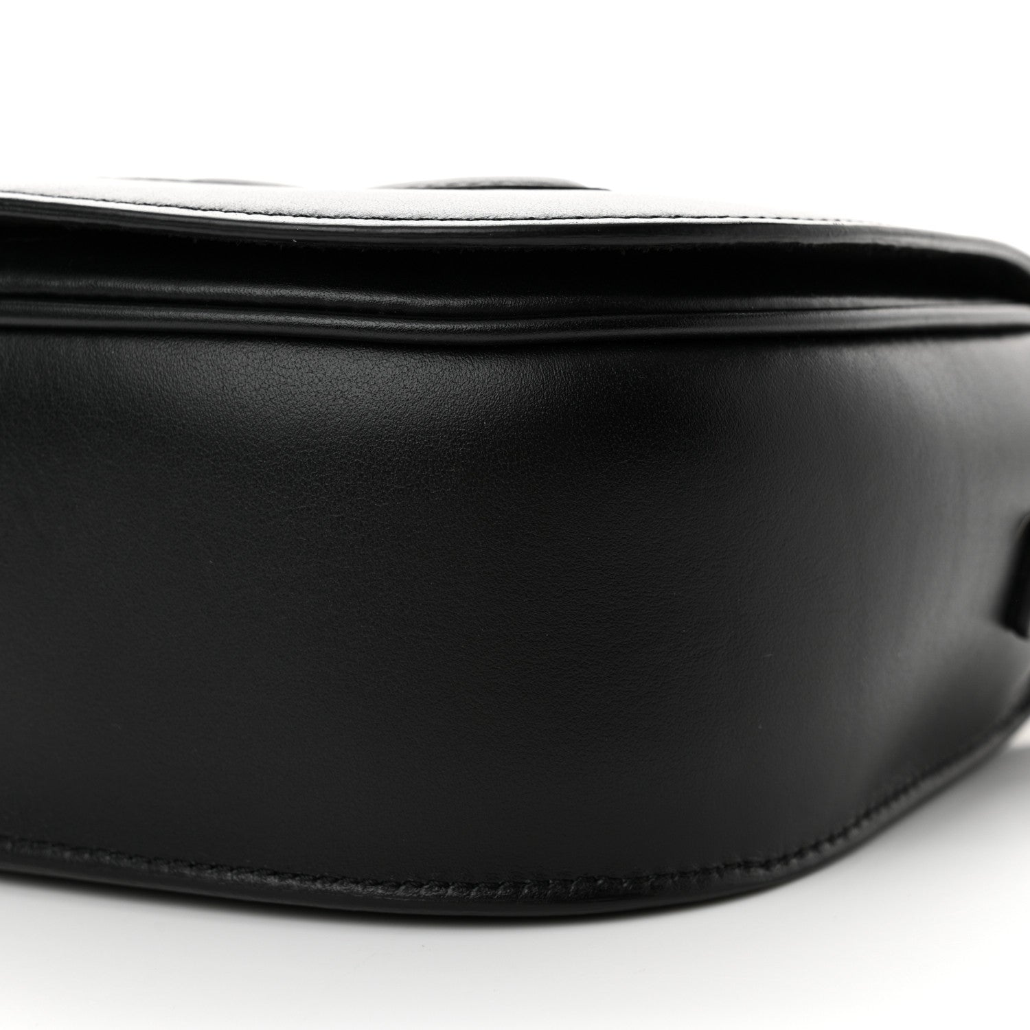 Celine Smooth Calfskin Cuir Triomphe Folco Crossbody Bag Black 10 of 12