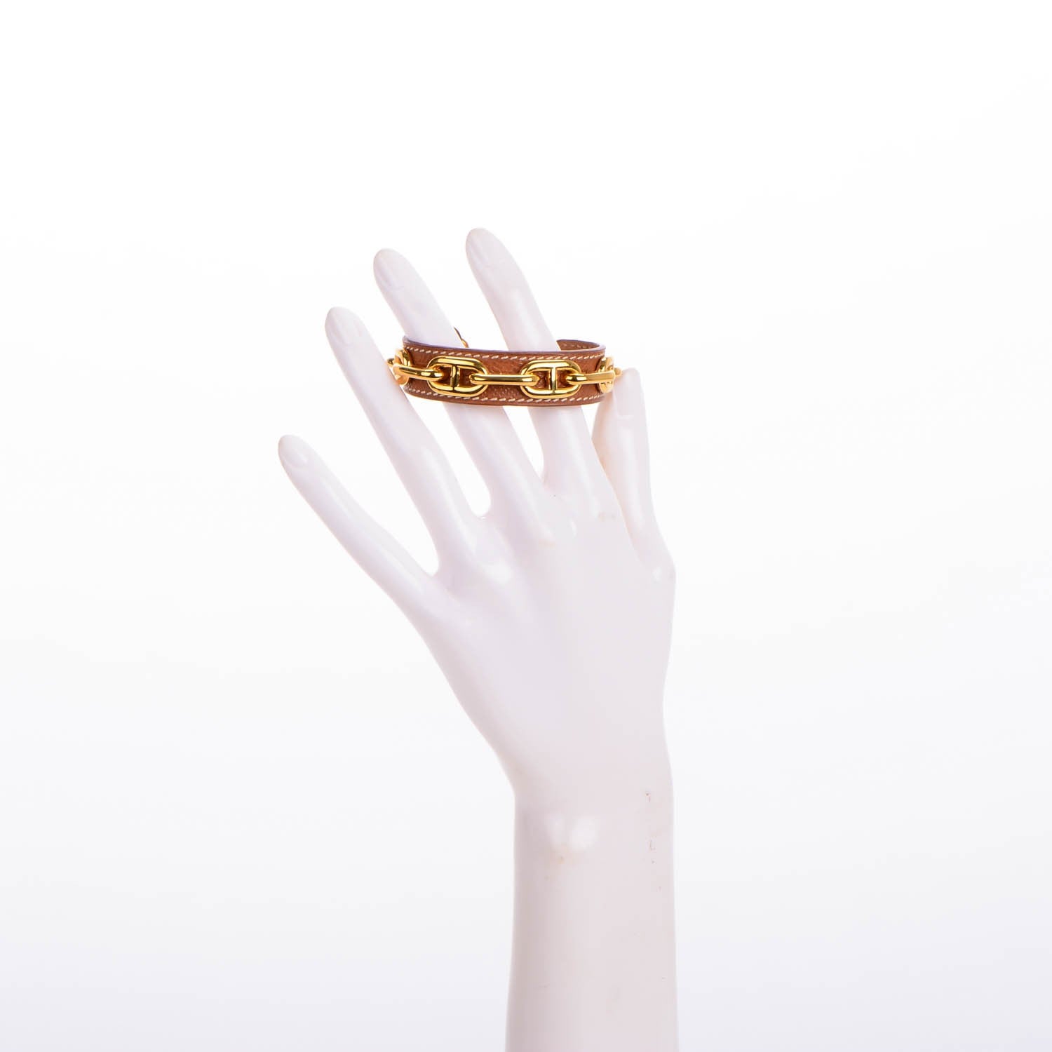 Hermes Epsom Chaine D'Ancre Bracelet Gold 2 of 4
