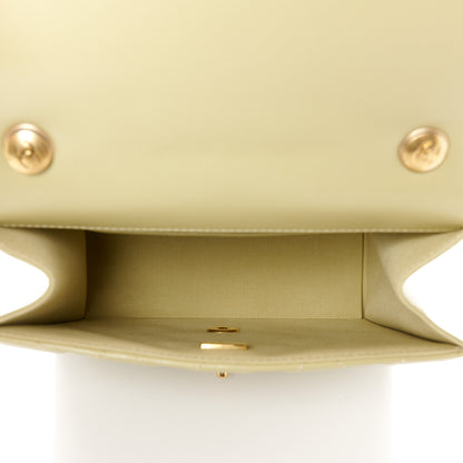 Chanel Shiny Lambskin Quilted Mini Flap Green 5 of 11
