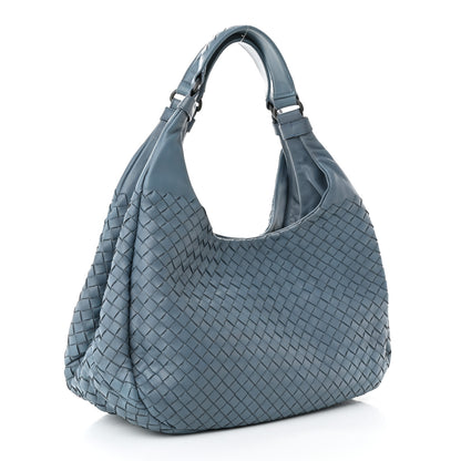 Bottega Veneta Nappa Intrecciato Medium Campana Hobo Blue 3 of 11